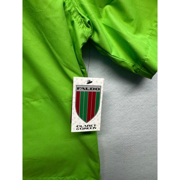 Faldo Mens Vivid Green Golf Windbreaker Half-Zip Lightweight Water-Resistant LG - Picture 3 of 12